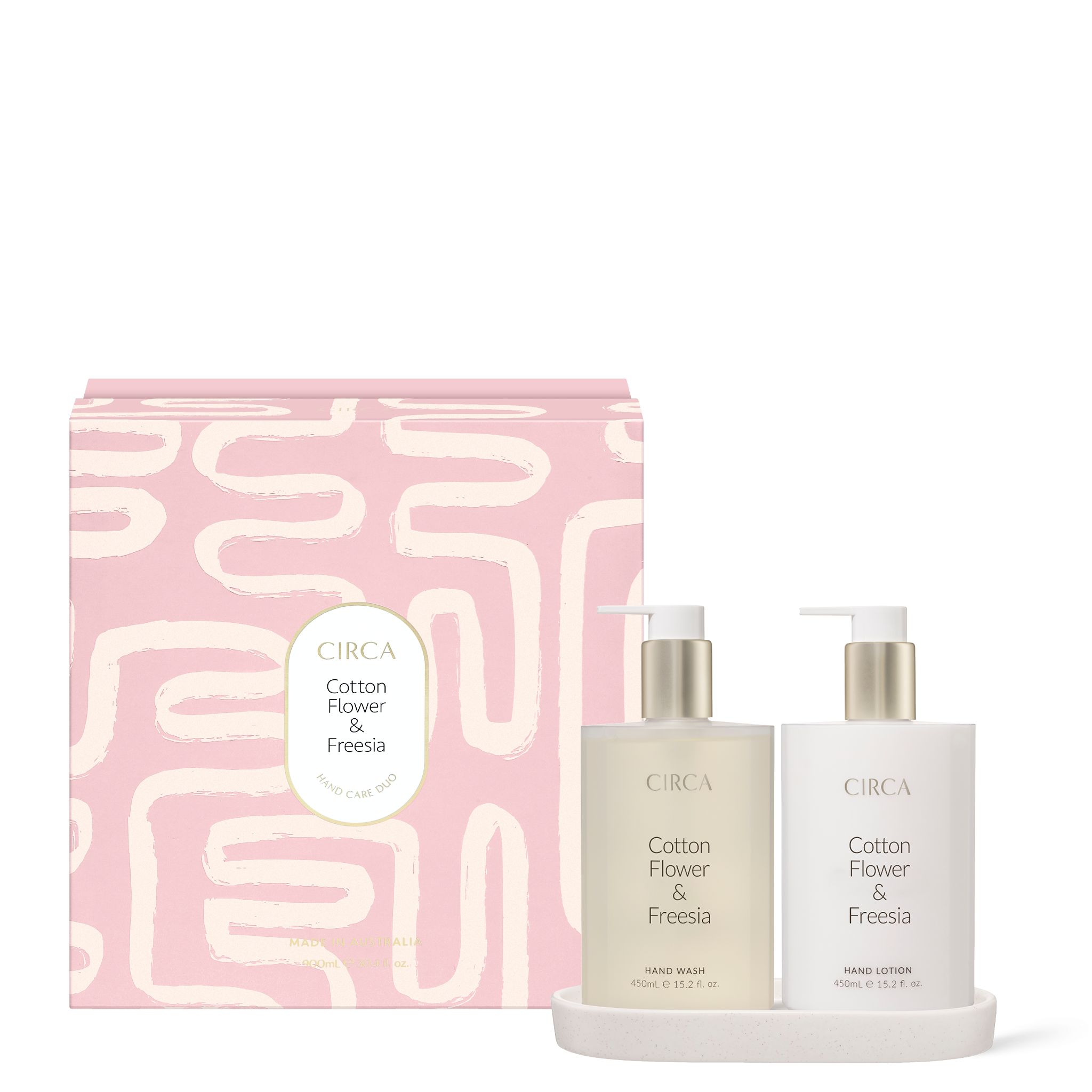 Limited Edition COTTON FLOWER & FREESIA Hand Care Duo Set 900mL