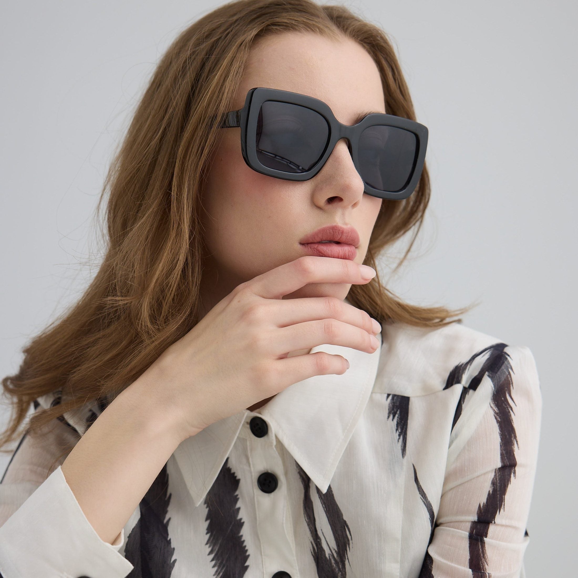 Captivated Eyewear Aria Black Sunglasses
