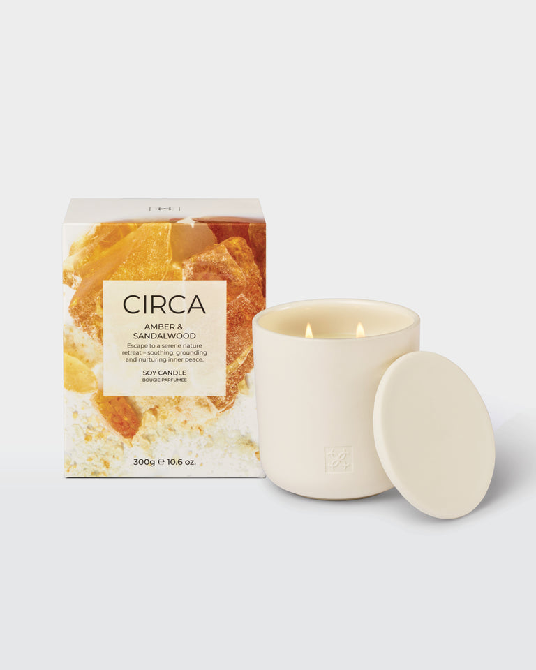 CIRCA Amber & Sandlewood Soy Candle - 300g