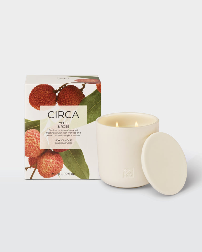 CIRCA Lychee & Rose Soy Candle - 300g