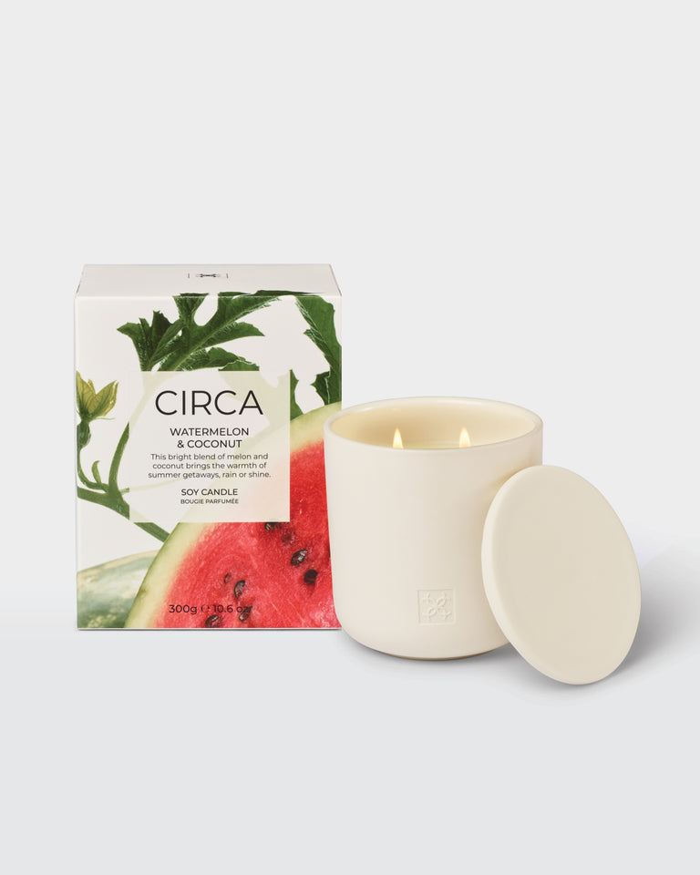 CIRCA Watermelon & Coconut Soy Candle - 300g