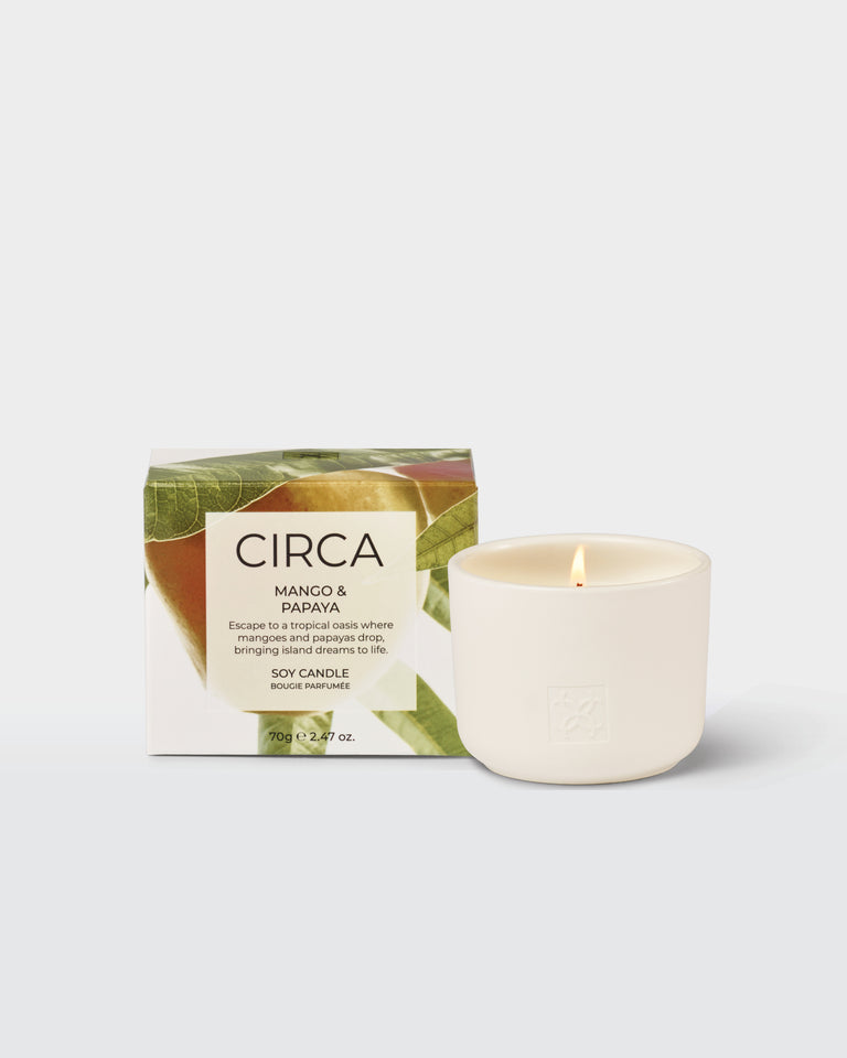 CIRCA Mango & Papaya Soy Candle - 70g