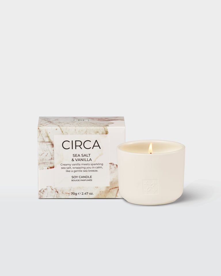 CIRCA Sea Salt & Vanilla Soy Candle - 70g