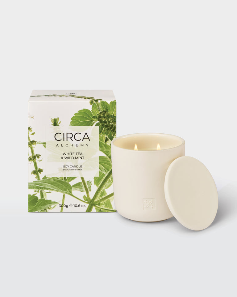 CIRCA ALCHEMY White Tea & Wild Mint Soy Candle - 300g