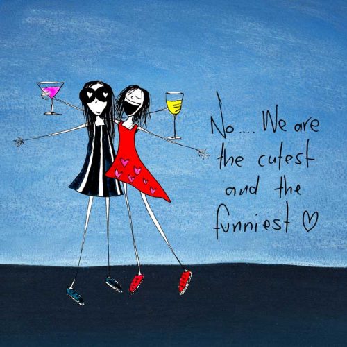 White Wine Glass Cooler No no… we are the cutest and funniest