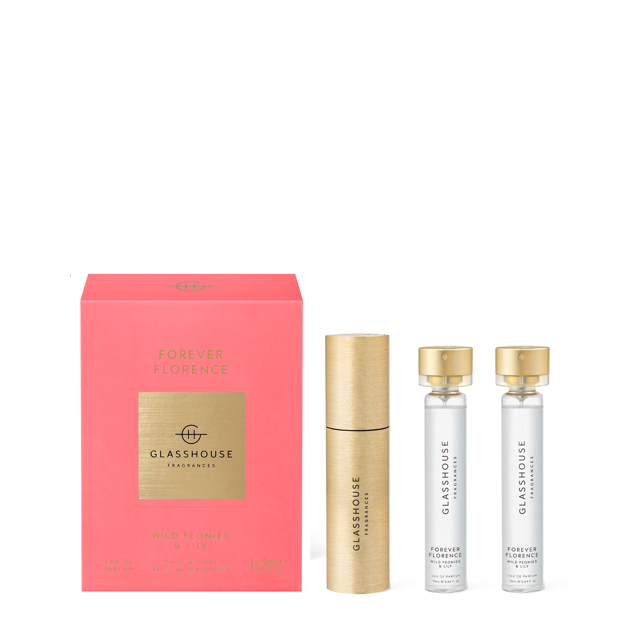 FOREVER FLORENCE WILD PEONIES & LILY Twist & Spray Refillable Atomiser