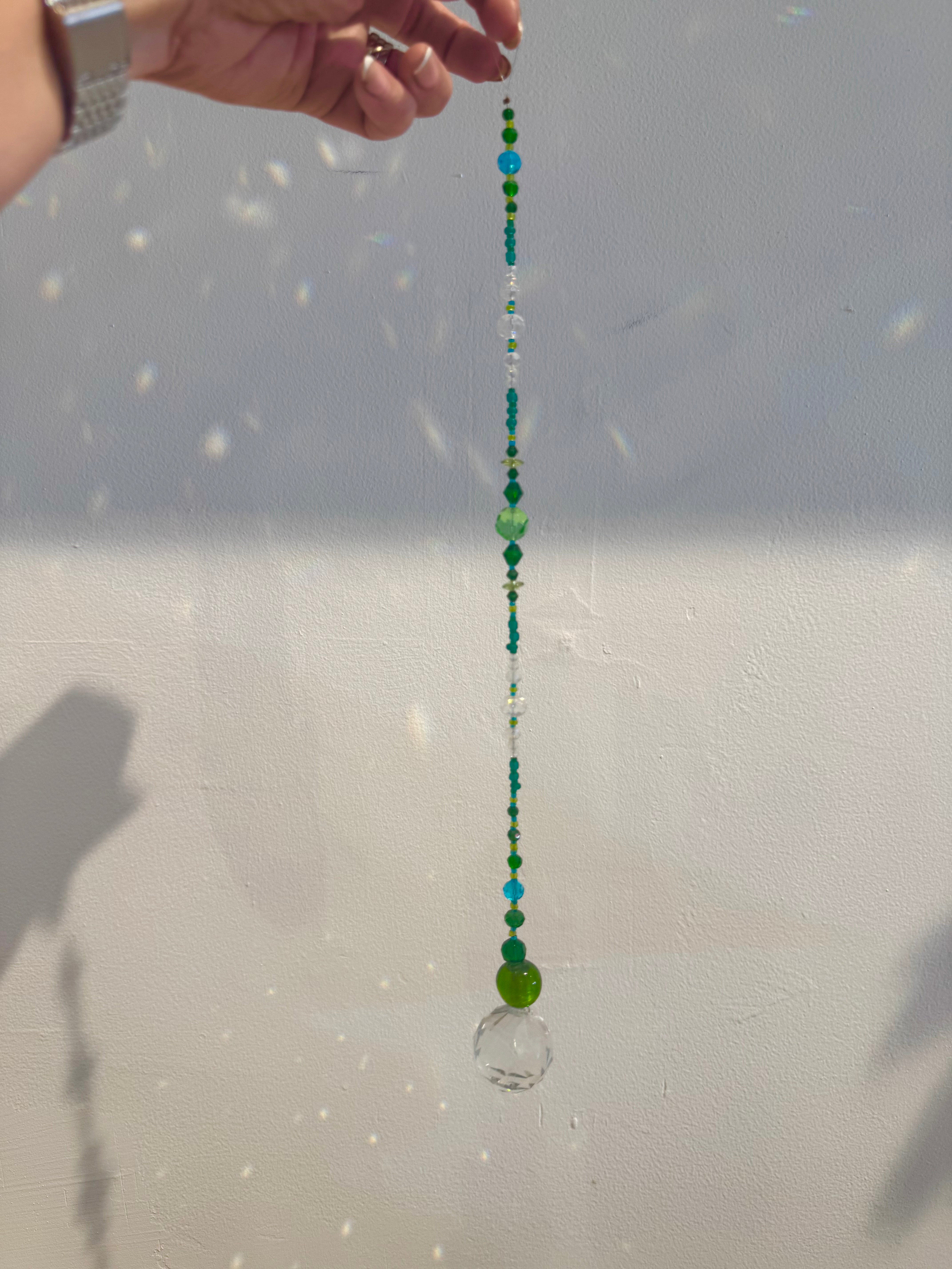 Green Crystal Sun Catchers