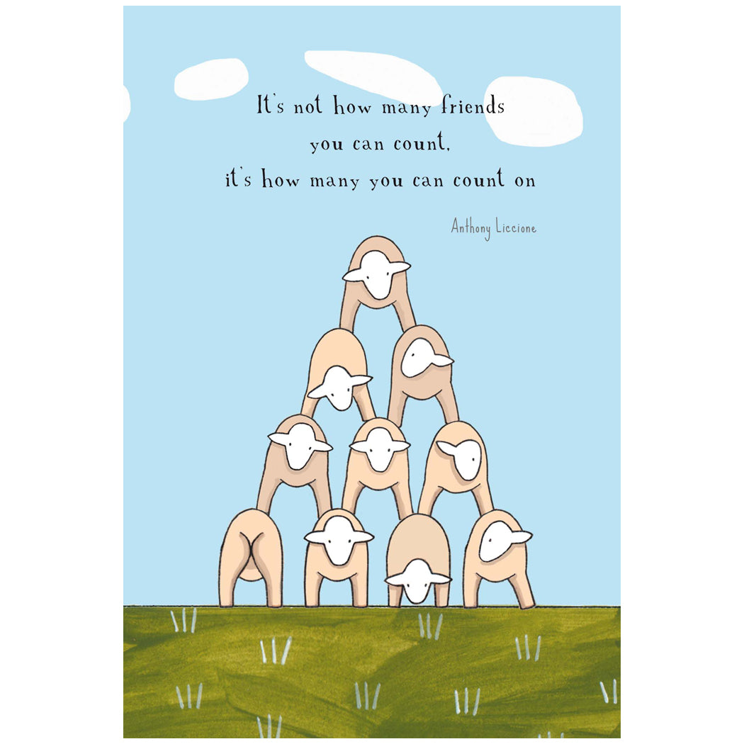 RTD Greeting Card - The Amazing Sheep Pyramid