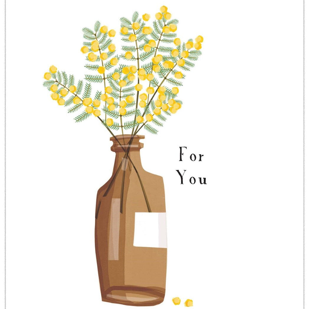 RTD Greeting Card - Wattle In A Bottle