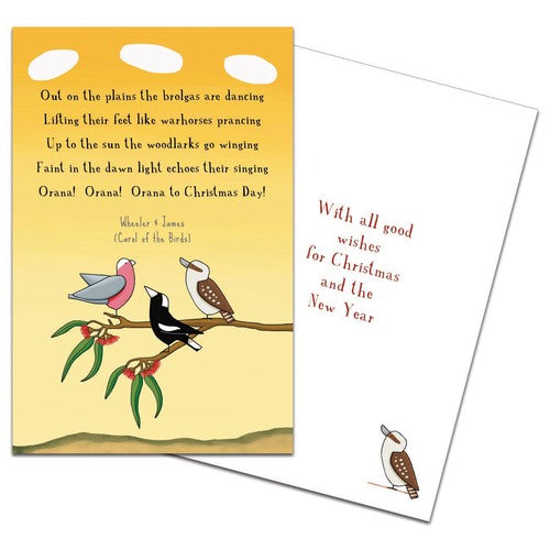 carol of the birds christmas card