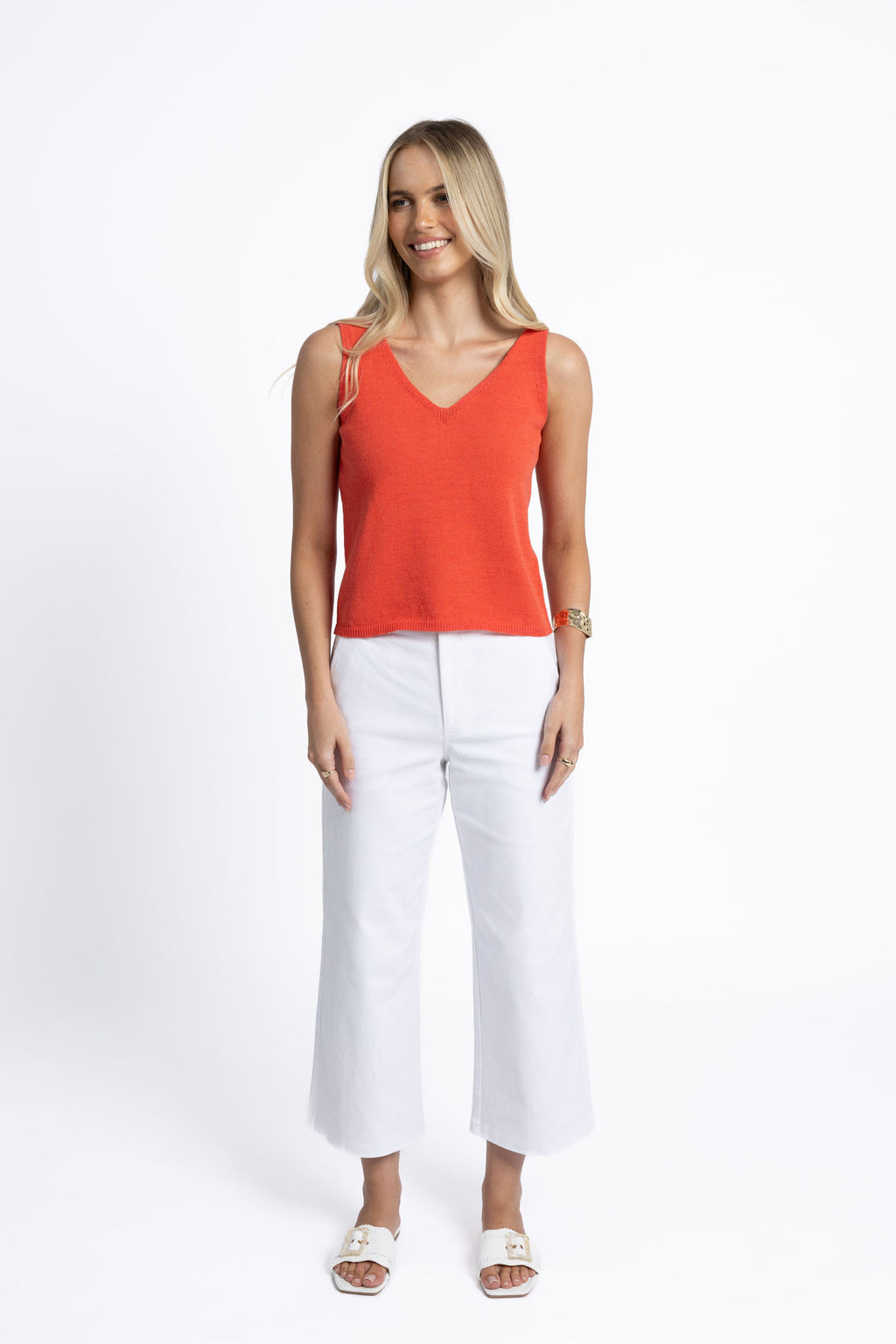Margot Drill Pant - White  Humidity Lifestyle