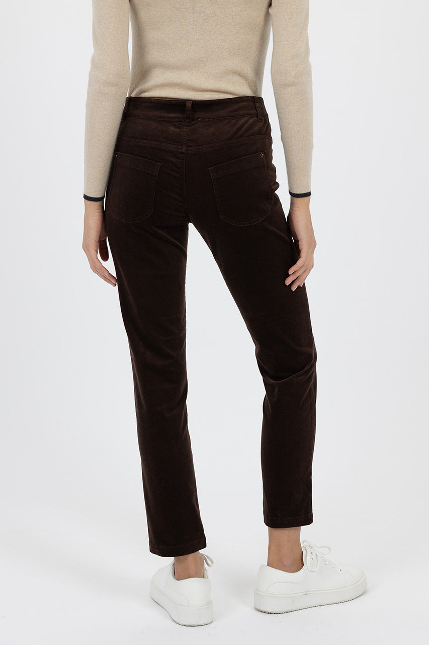 Humidity Lifestyle- QUEEN CORD JEAN Chocolate