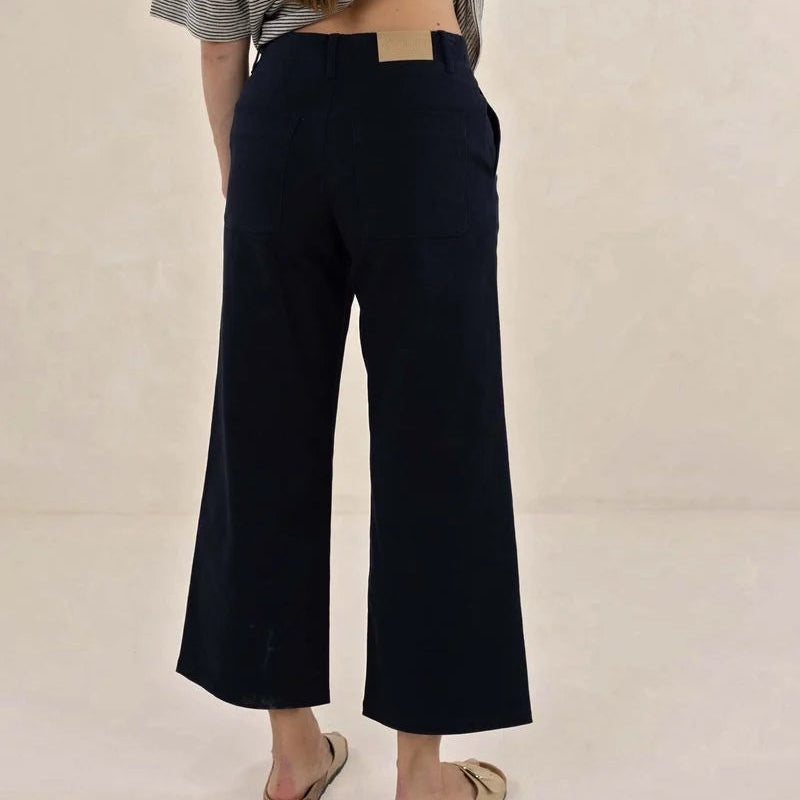 Margot Drill Pant - Navy