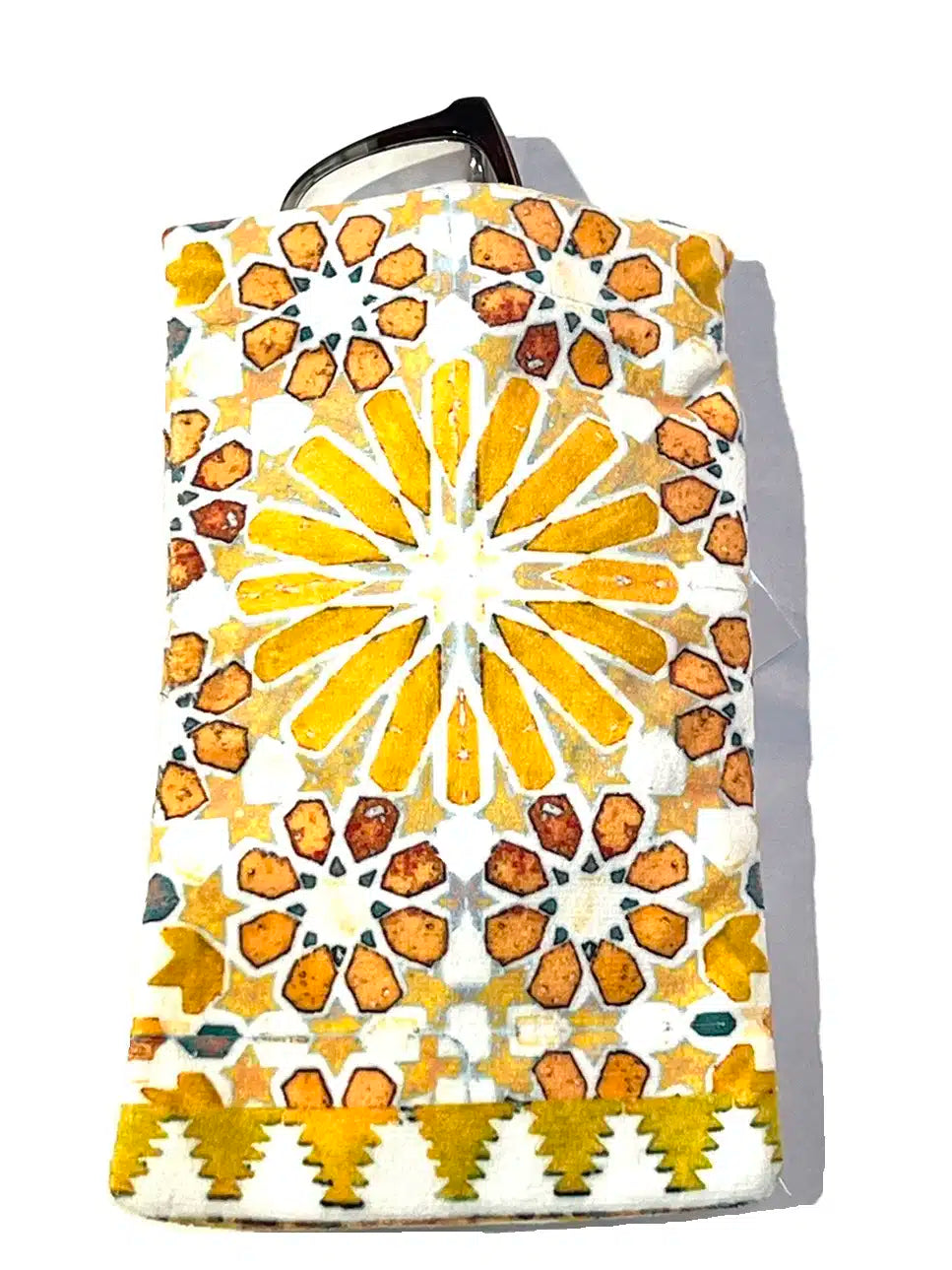 Anna Chandler Velvet Glasses Case - Kasbah Tile