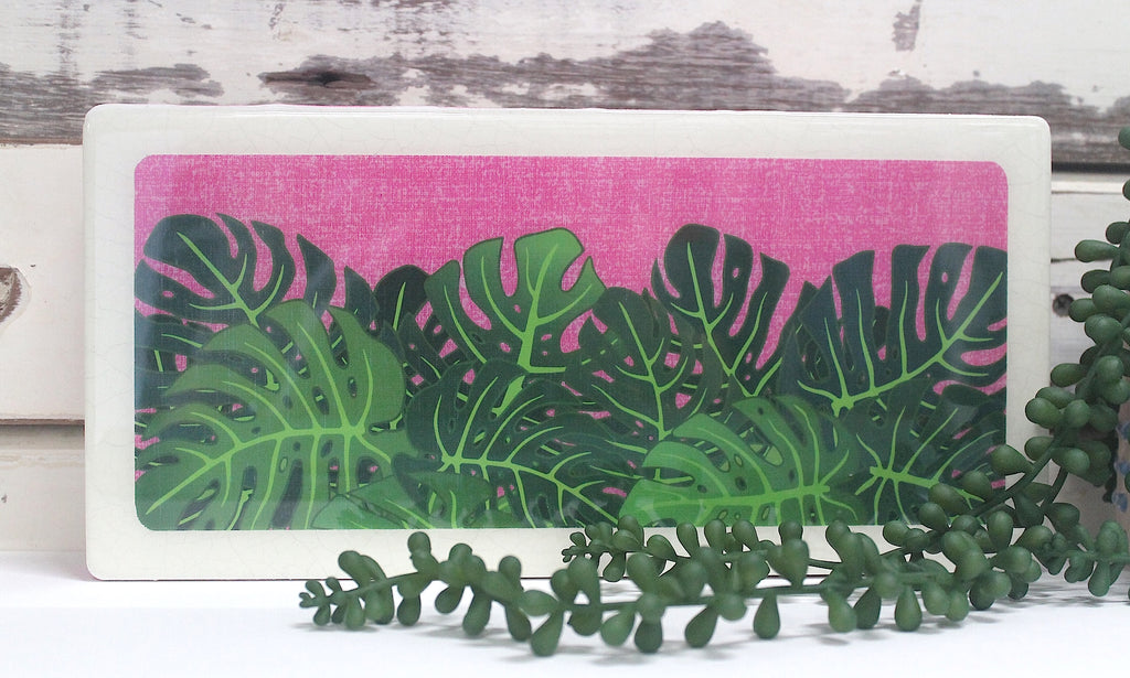 Plants on Pink - Monstera