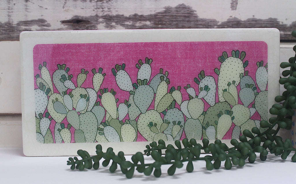 Plants on Pink - Prickly Pear