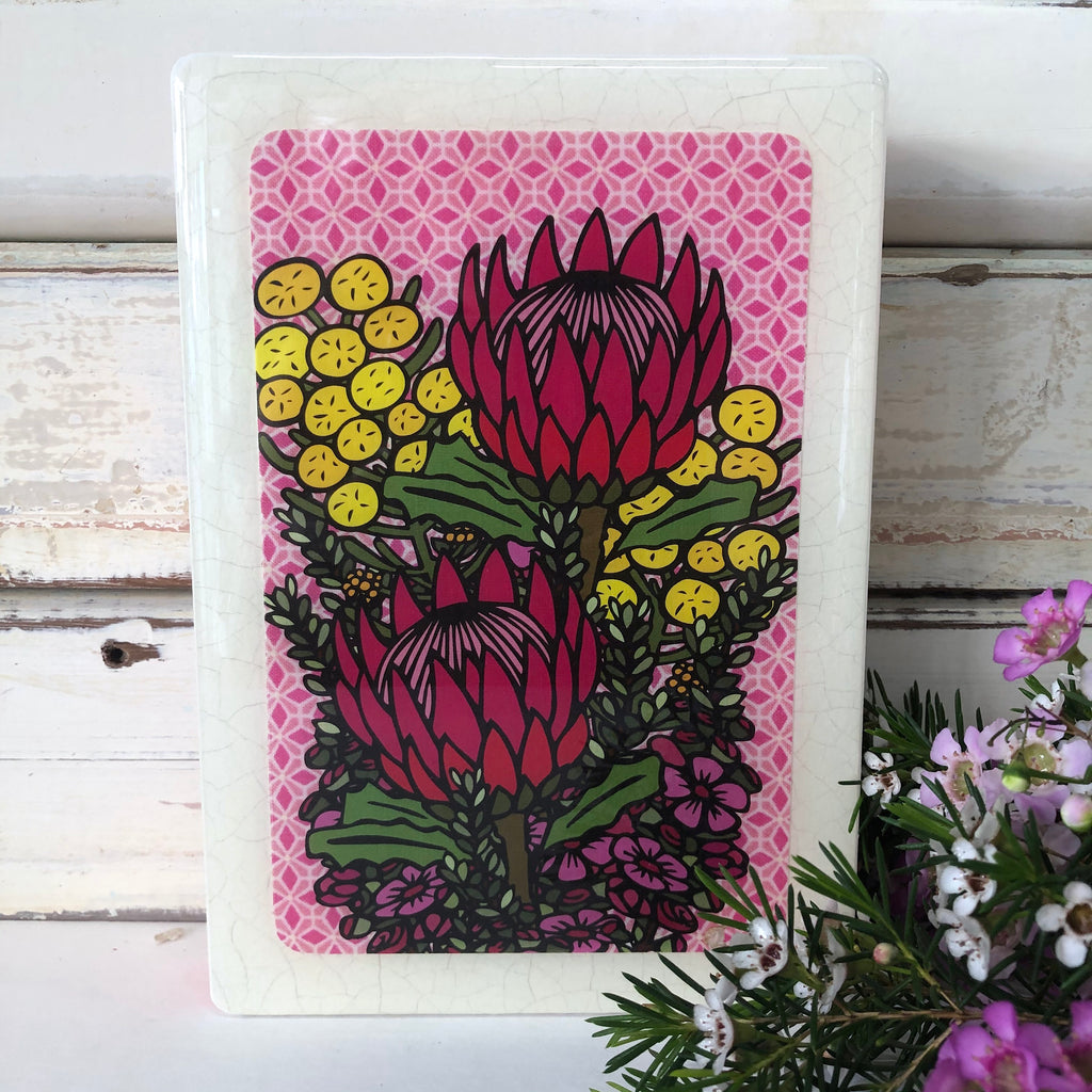 medi Woodblock - wildflower bunch