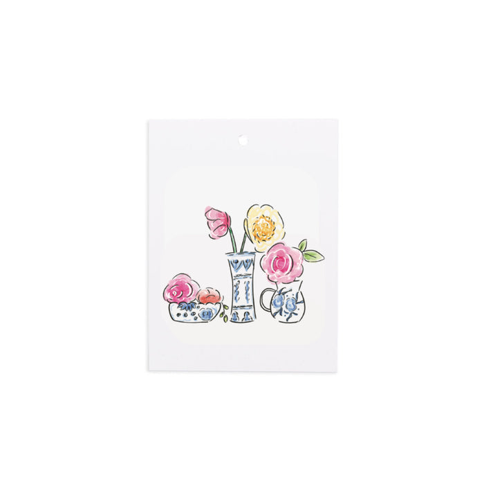Miss Peahean Peonies Gift Tag