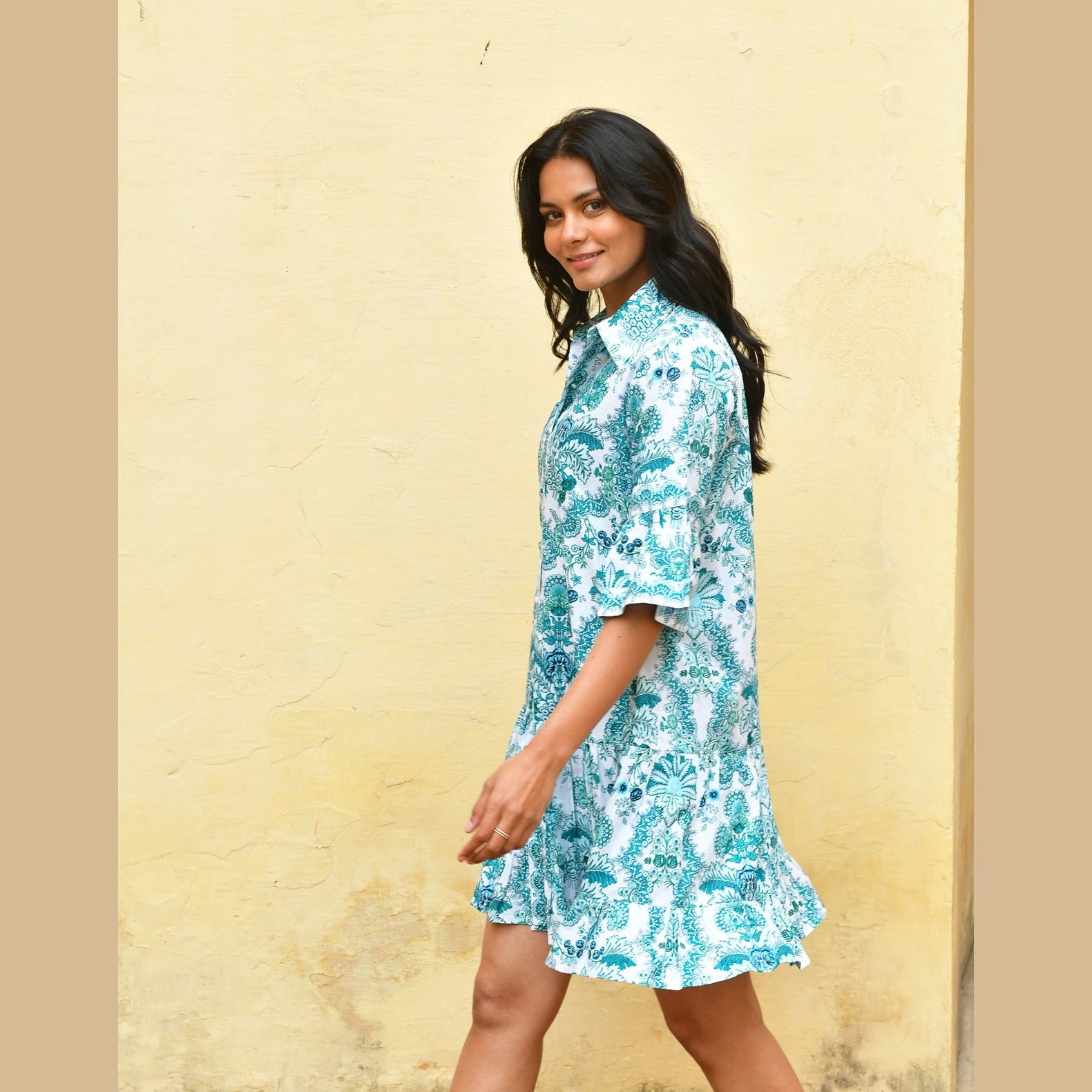 AZURE and INDIGO Lellani Shirt  Dress