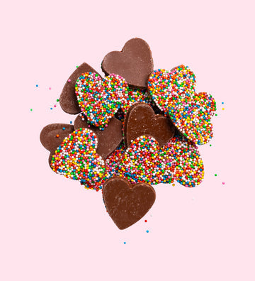 Freckleberry Milk Chocolate Hearts - 130g