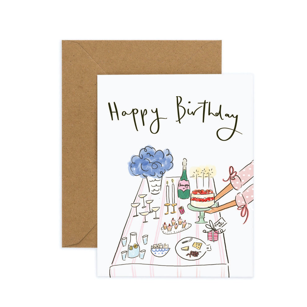 Birthday Banquet Greeting Card