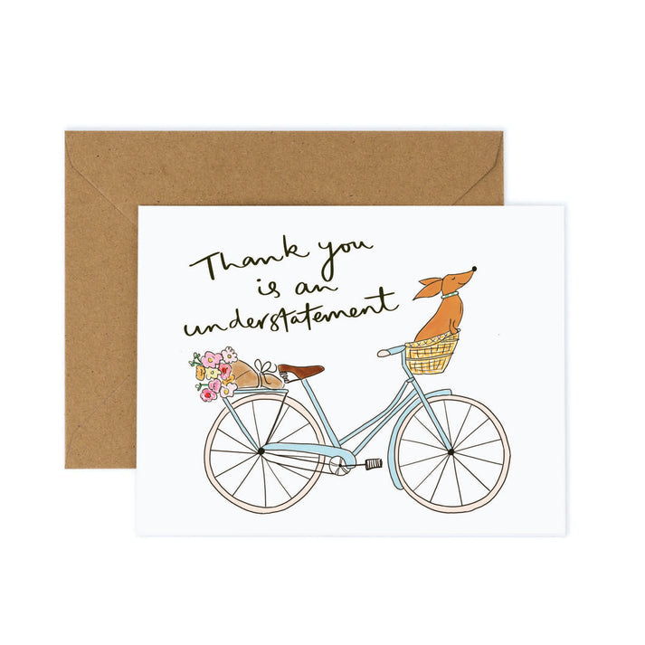 Thank You Bicycle Greeting Card