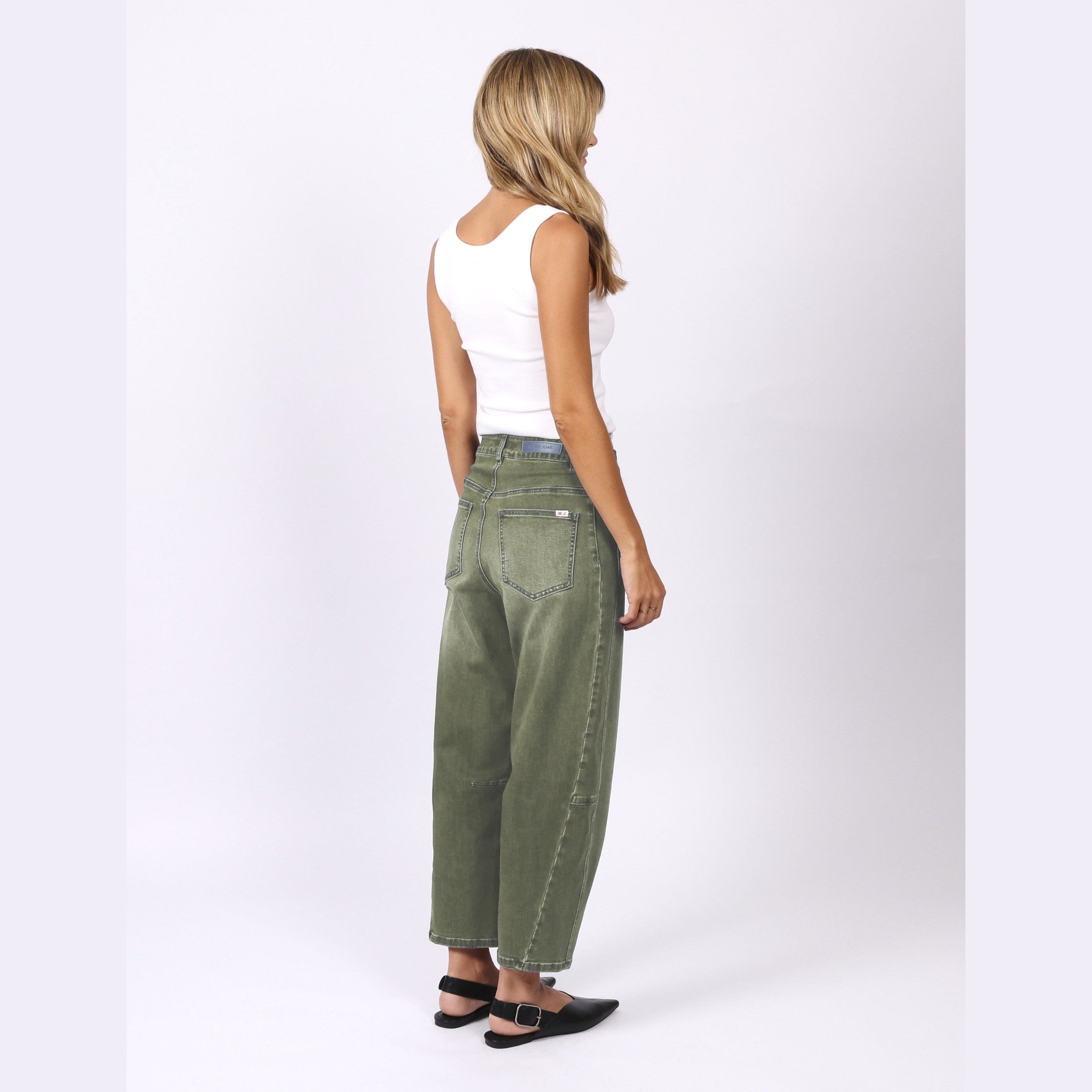 Toni Barrel Jeans - Khaki
