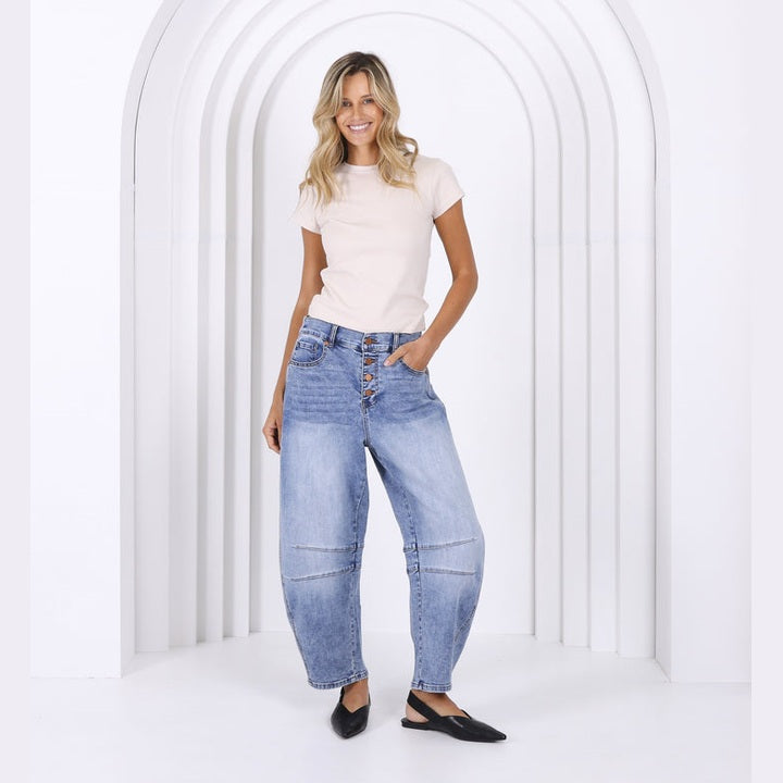 Carson Barrel Jeans - Blue