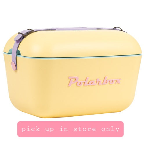 Polarbox Rainbow Portable Cooler 20L - Yellow ** in store pick up only**