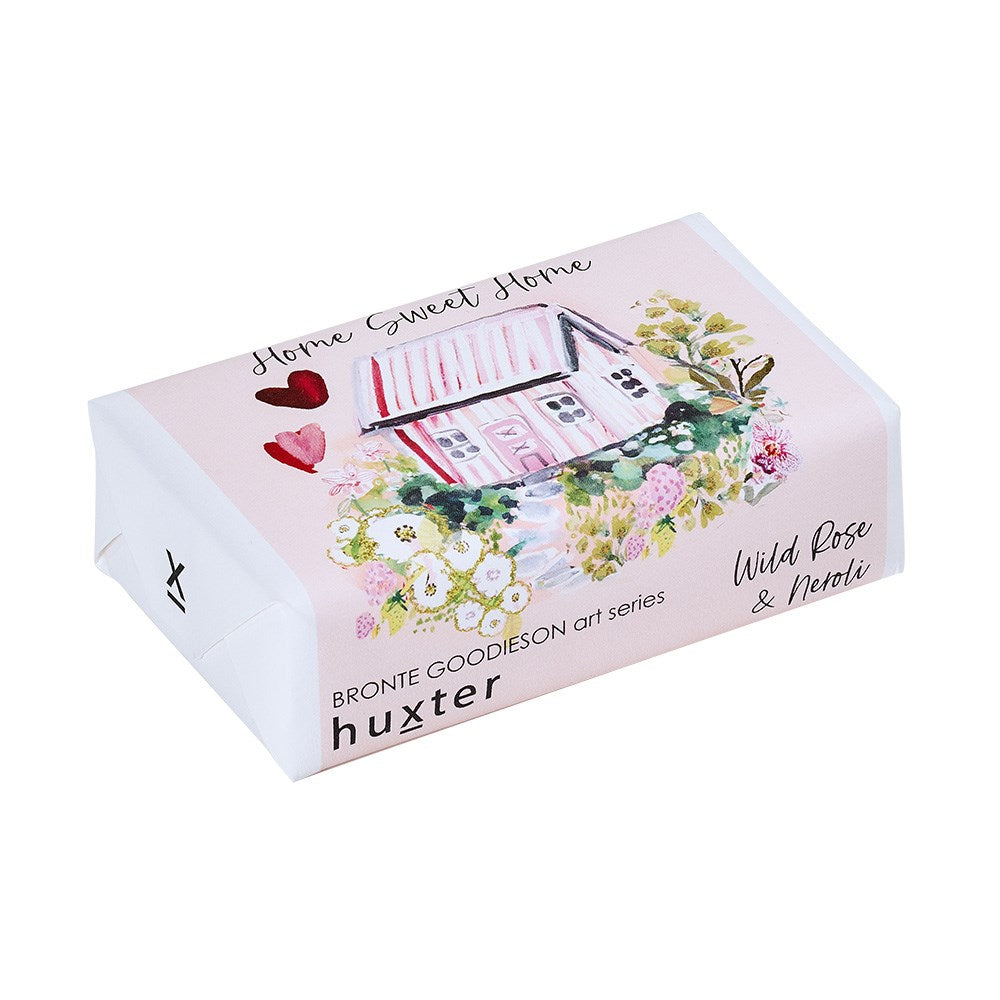 ‘Happy New Home’ Home Sweet Home - Bronte Goodieson Artist - Huxter Soap - Wild Rose & Neroli
