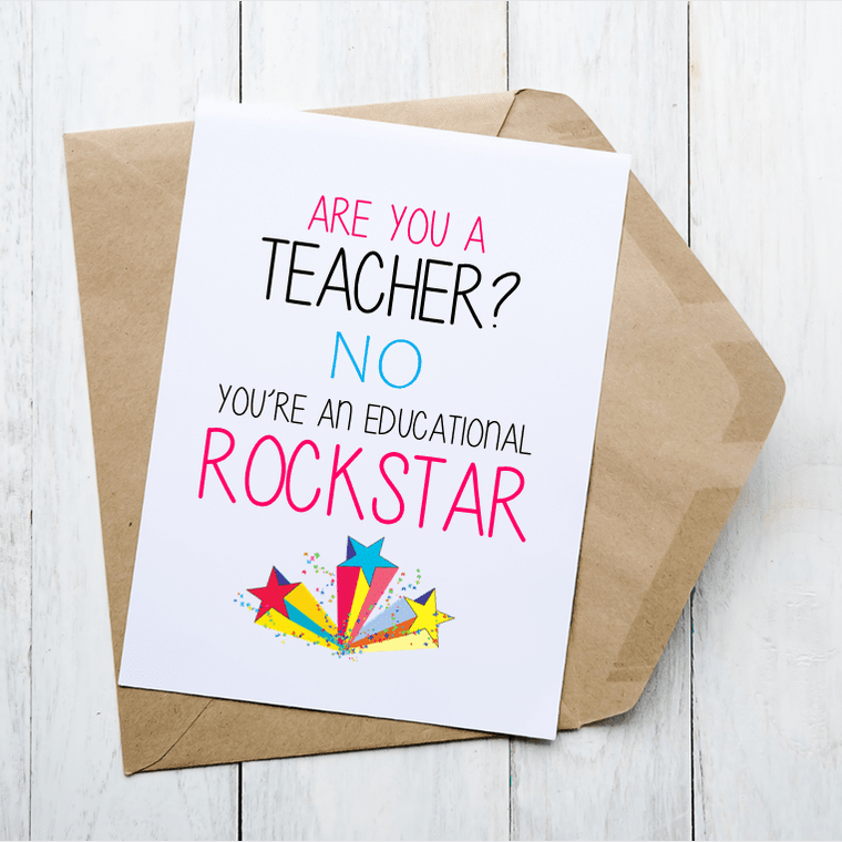 Educational Rockstar - Card