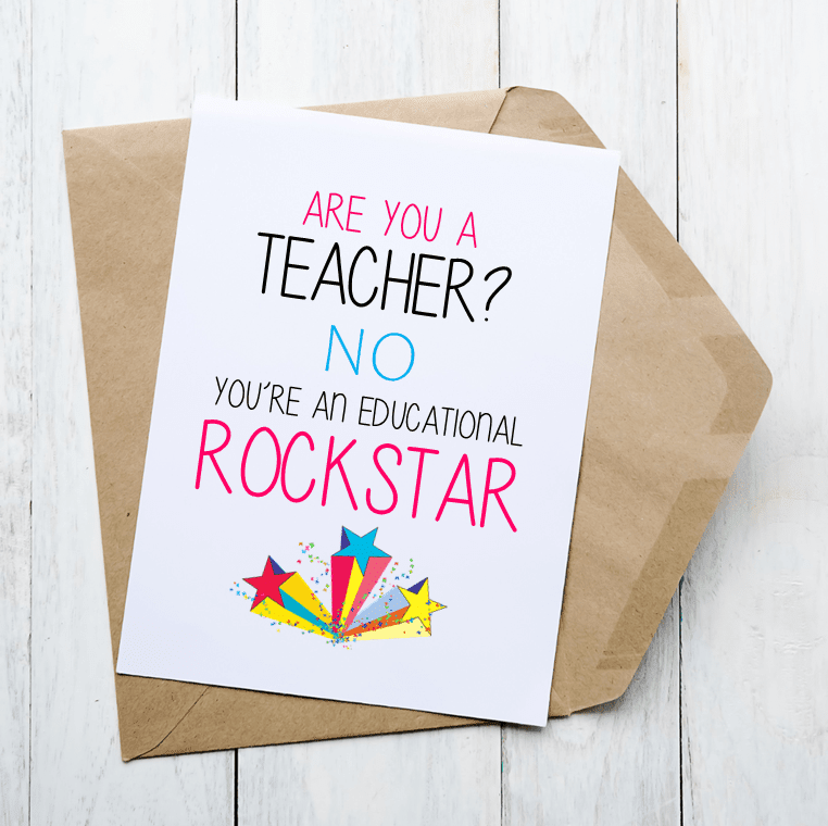 Educational Rockstar - Card