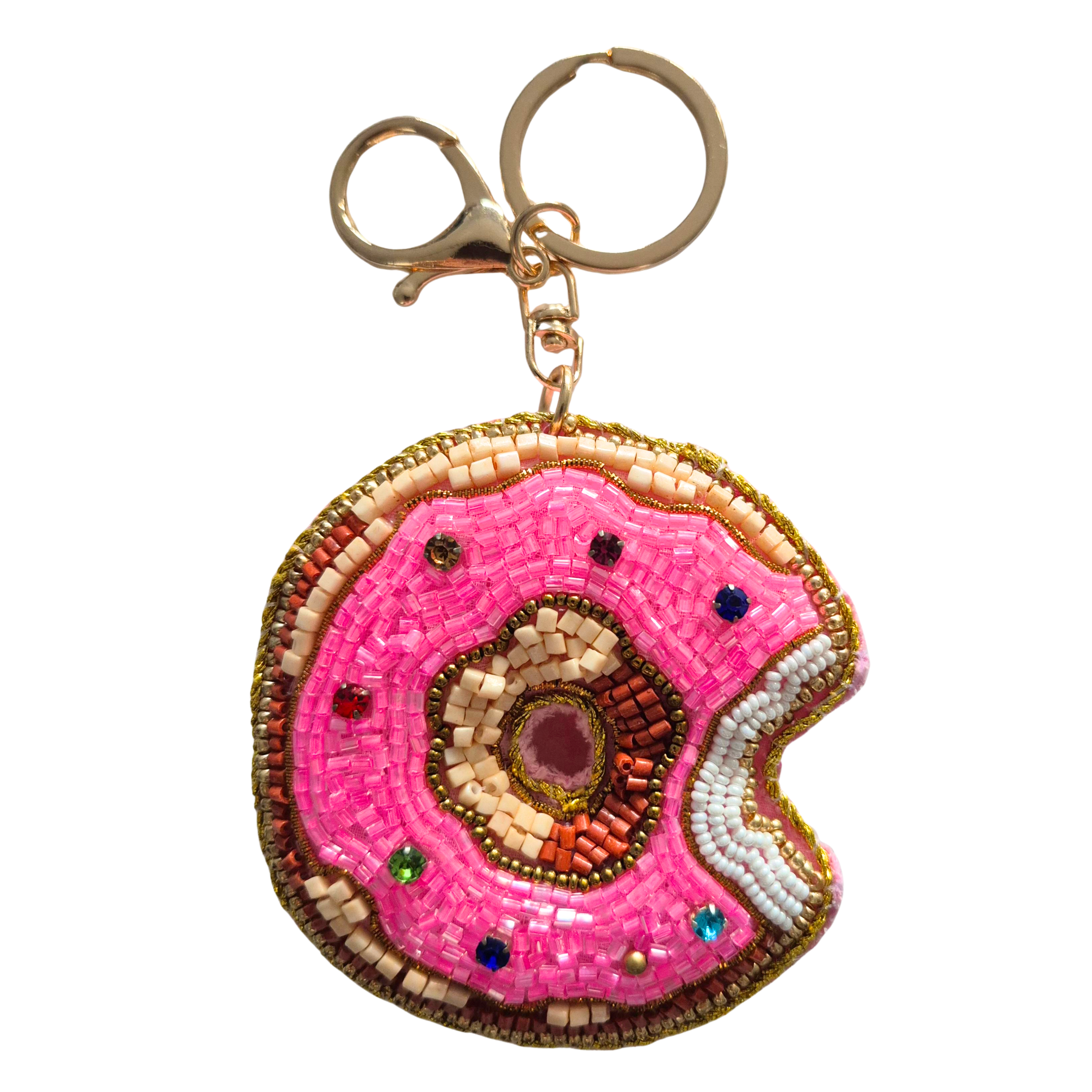 Beaded Keychain - Doughnut