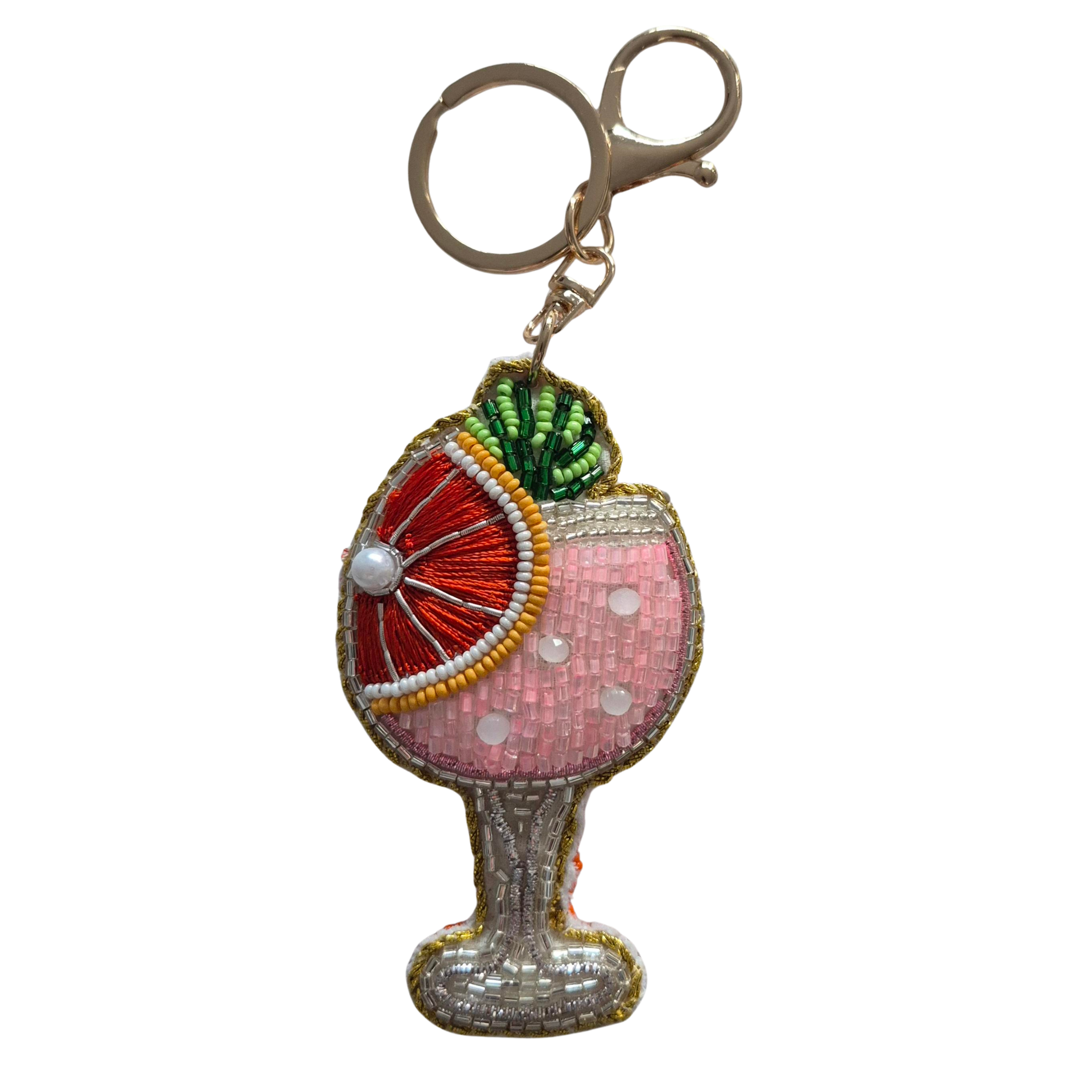 Beaded Keychain - Cocktail