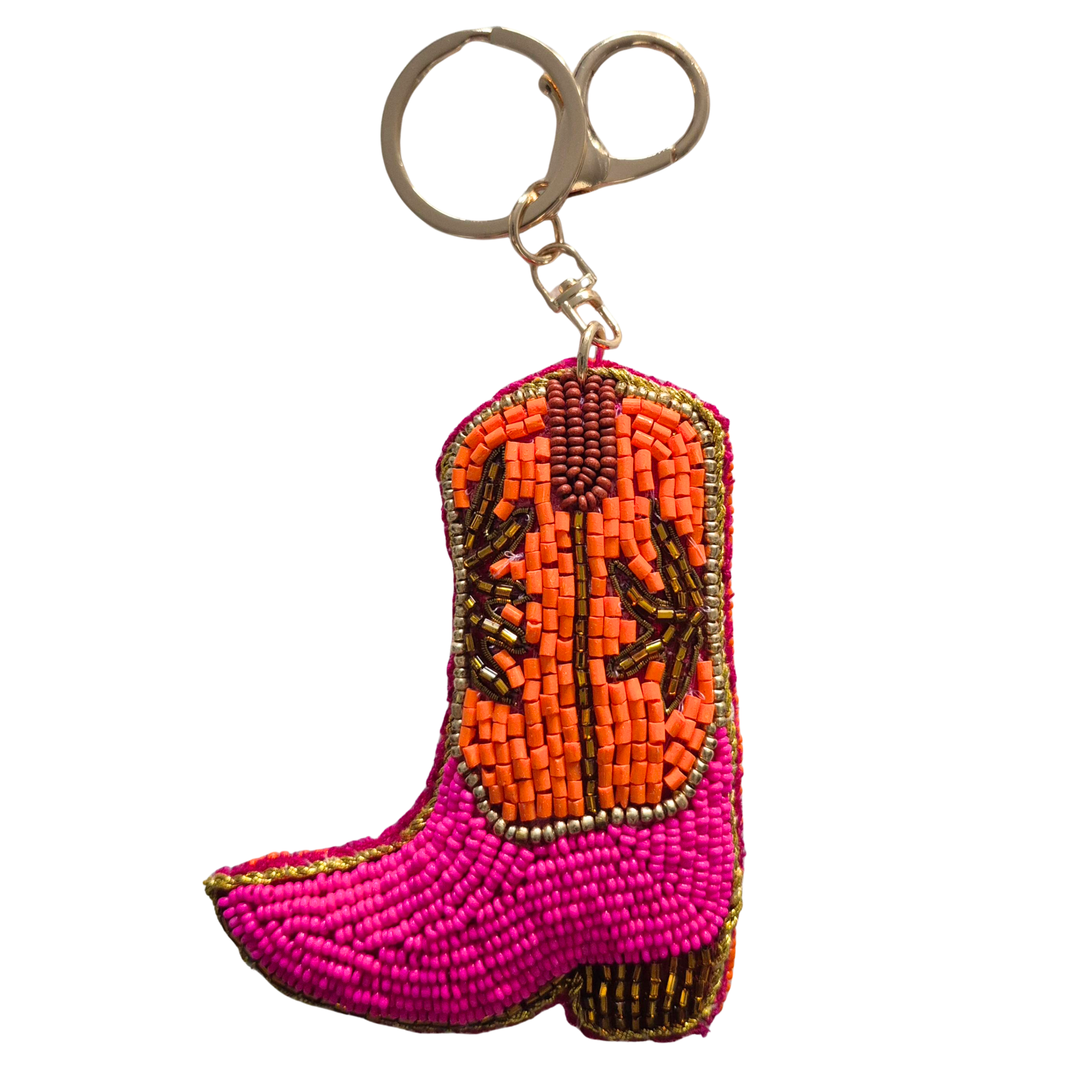 Beaded Keychain - Cowboy Boot