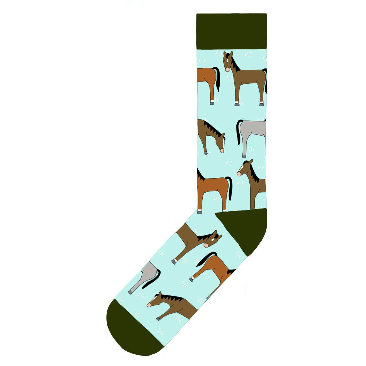 Horses On Mint Size 6-10