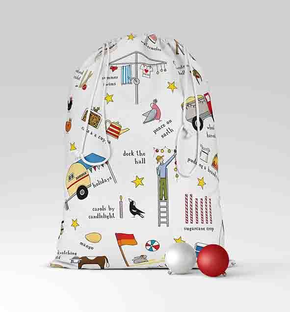 Red Tractor Christmas Santa Sack.