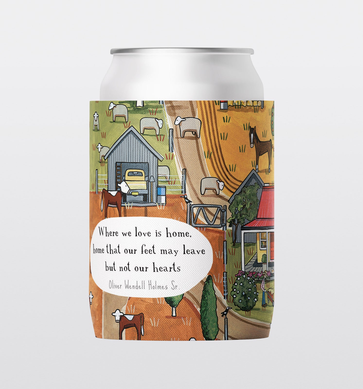 Red Tractor Designs - Red House Stubby Holder