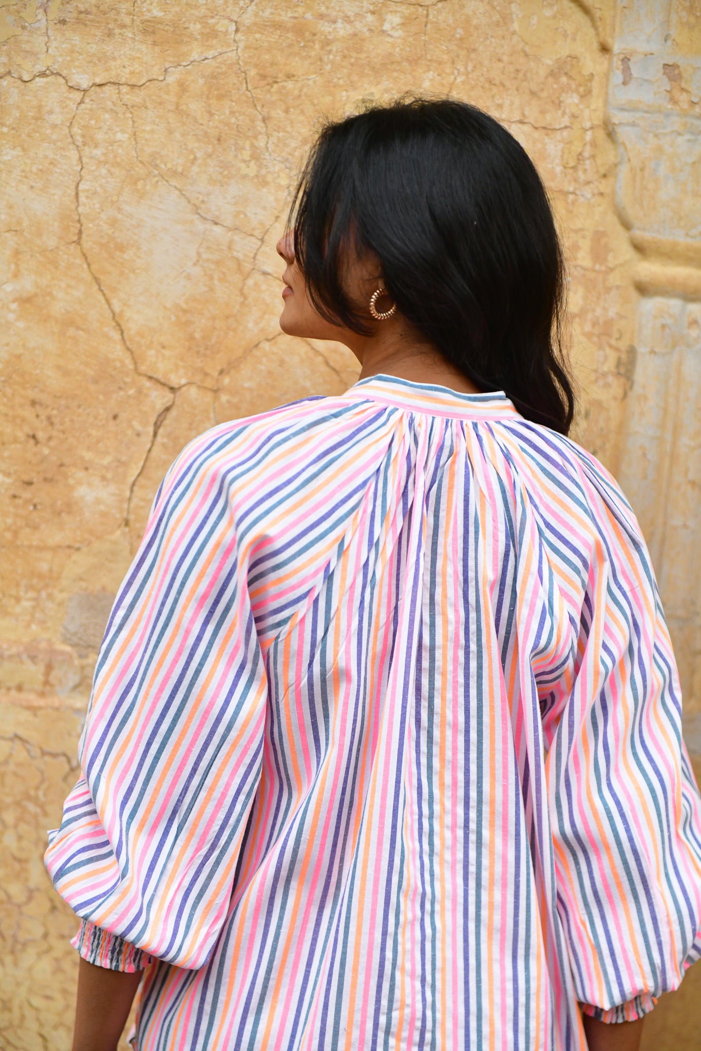 AZURE and INDIGO Sunset Oversized  Shirt