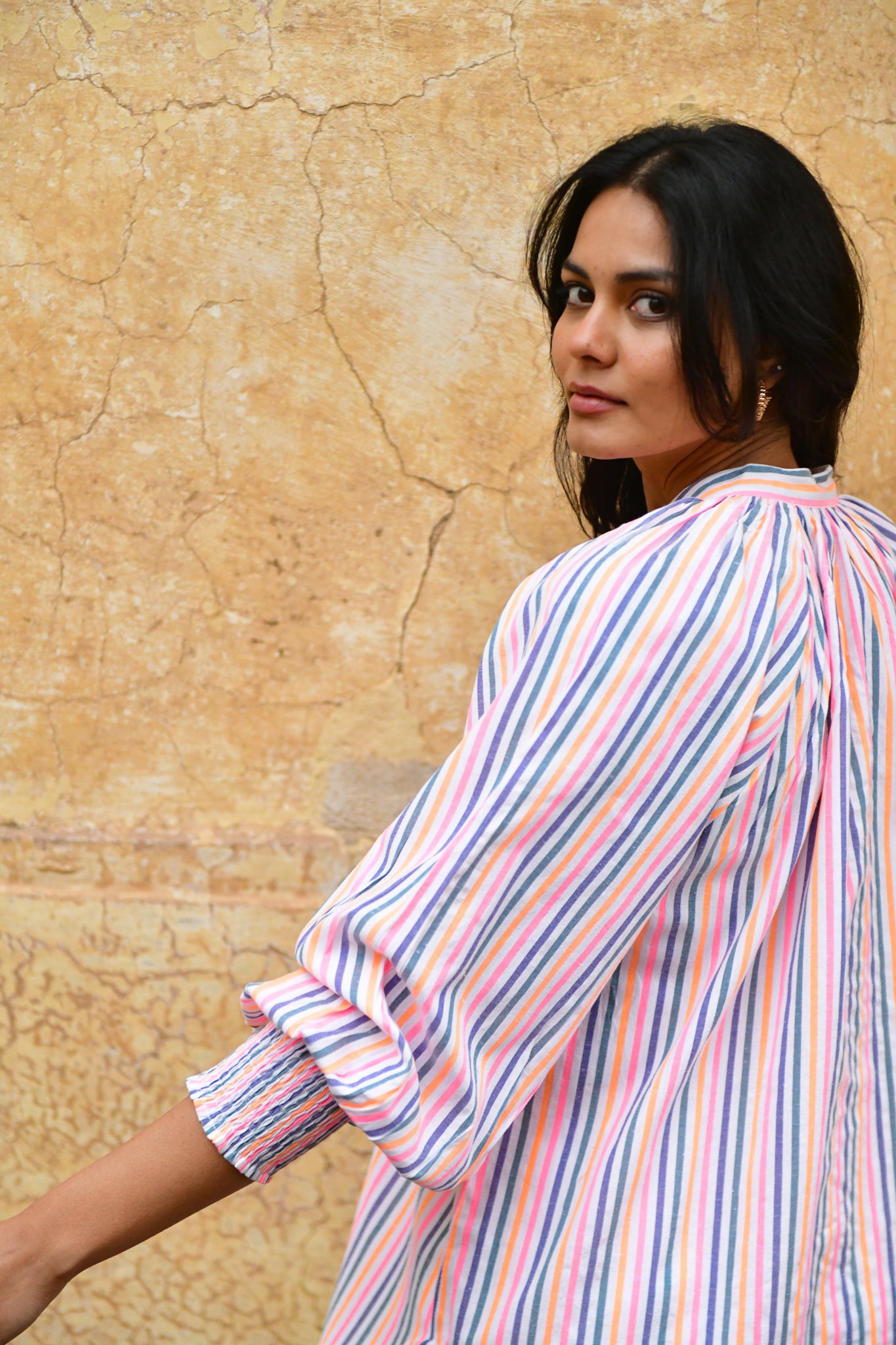AZURE and INDIGO Sunset Oversized  Shirt