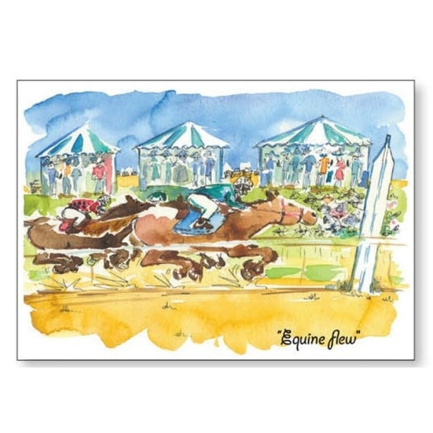 "Equine Flew" - Card