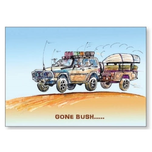"Gone Bush" - Card