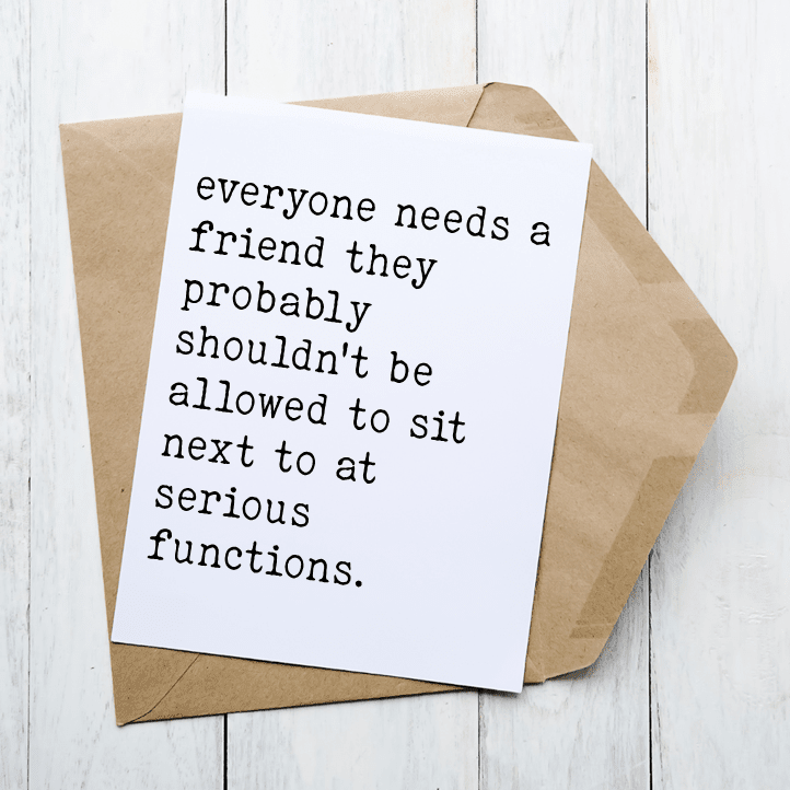 Serious Function - Card