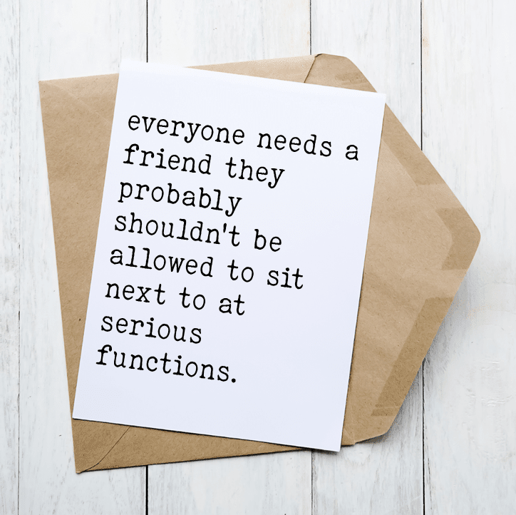 Serious Function - Card
