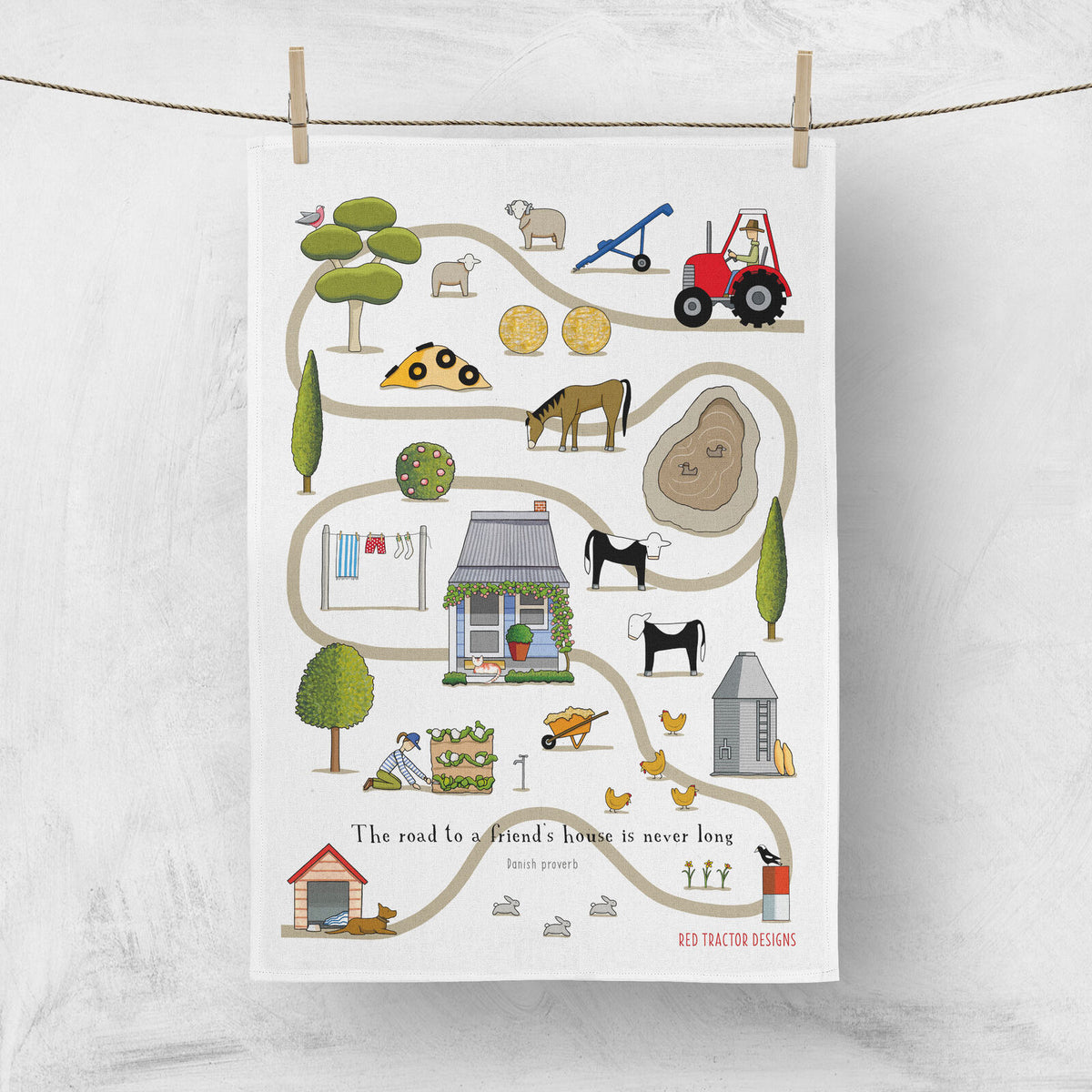 RTD Linen Tea Towel - Paimbong Road