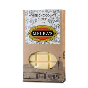 Melba's White Chocolate Block 130g
