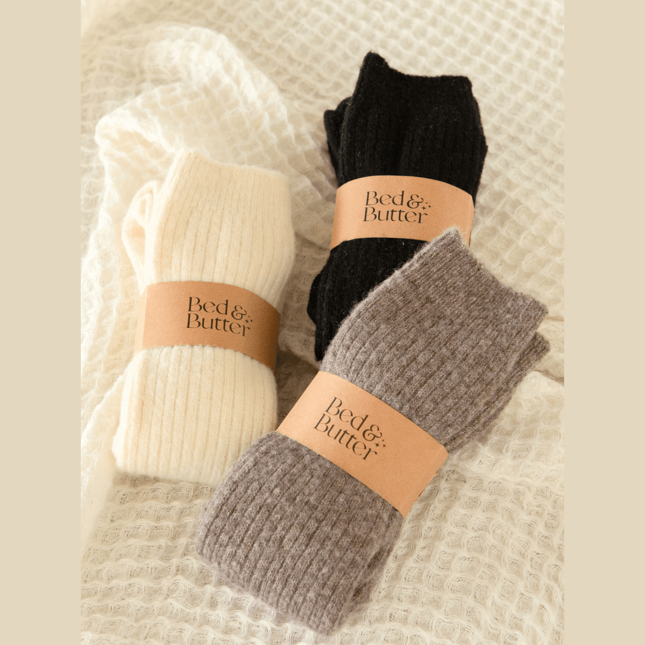 The Comfiest Socks - Light Choccy S/M
