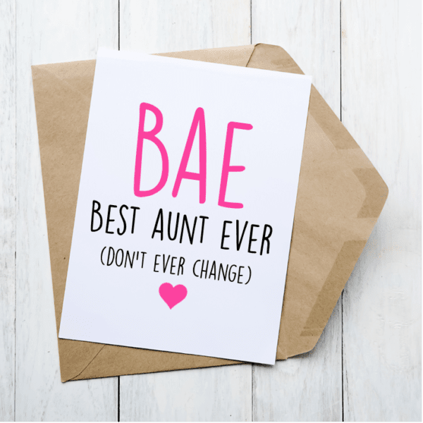 Best Aunt Ever - Card