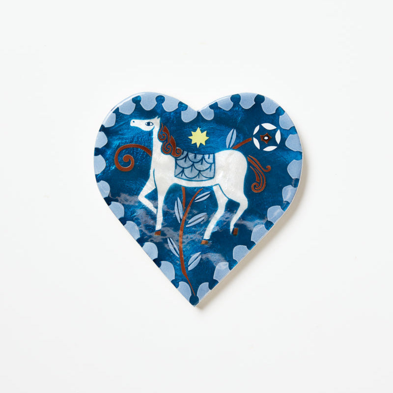 Paloma Heart Horse - Blue