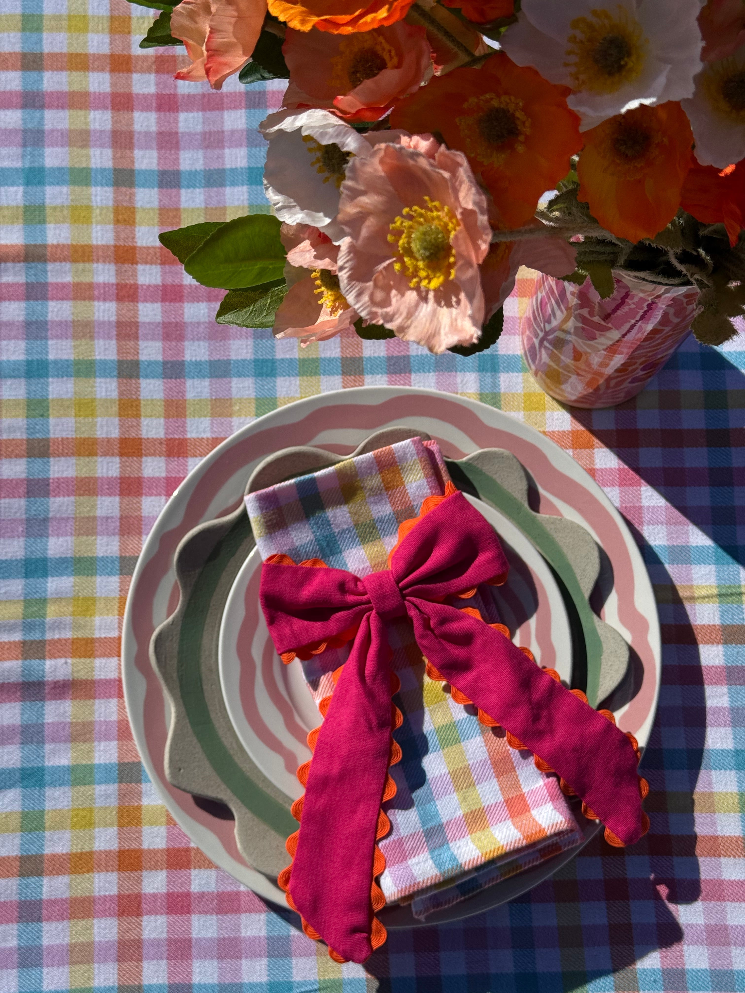Candy Gingham Napkin Set